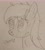 Size: 2441x2726 | Tagged: safe, artist:anonymous, derpibooru import, verity, earth pony, pony, art pack:marenheit 451 post-pack, /mlp/, cute, female, filly, monochrome, ponified, smiling, solo, traditional art