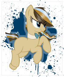 Size: 872x1040 | Tagged: safe, artist:alliecorn, oc, oc only, oc:sonic haze, blank flank, bowtie, solo