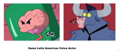 Size: 1366x588 | Tagged: safe, iron will, evil con carne, exploitable meme, hector con carne, latin american, meme, miguel ángel ghigliazza, same voice actor, spanish