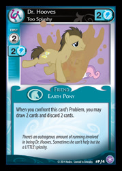 Size: 744x1039 | Tagged: safe, doctor whooves, sweetie belle, ccg, crystal games, enterplay, hearts and hooves day, mlp trading card game, mud, solo