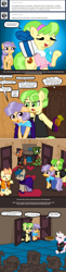 Size: 486x1990 | Tagged: safe, artist:ficficponyfic, chickadee, ms. peachbottom, oc, alternate hairstyle, cyoa, cyoa:peachbottom's quest, jezzie belle, tumblr