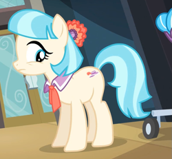 Size: 797x735 | Tagged: safe, screencap, coco pommel, rarity takes manehattan, guilty, solo