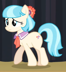 Size: 478x522 | Tagged: safe, screencap, coco pommel, rarity takes manehattan, sad, solo