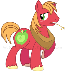 Size: 866x948 | Tagged: safe, artist:kirbtaro05, big macintosh, earth pony, pony, male, solo, stallion