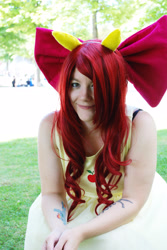 Size: 2592x3872 | Tagged: safe, apple bloom, human, cosplay, irl, irl human, photo