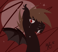 Size: 3375x3036 | Tagged: safe, artist:morroderthefreakyguy, oc, oc only, oc:morroder, bat pony, pony, lineless, pixel art, seductive, solo, sparkling