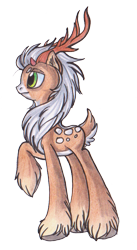 Size: 497x906 | Tagged: safe, artist:officerpony, oc, oc only, deer, deer pony, original species, solo