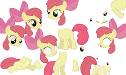 Size: 960x576 | Tagged: safe, artist:toucanldm, apple bloom, earth pony, apple bloom's bow, female, filly, hair bow, my little pony meets, red mane, yellow coat