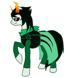 Size: 600x620 | Tagged: safe, artist:askponykanaya, crossover, homestuck, kanaya maryam, ponified, simple background, solo, transparent background