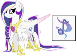 Size: 900x647 | Tagged: safe, artist:ipandacakes, oc, oc only, oc:princess euphony, offspring, parent:princess cadance, parent:shining armor, parents:shiningcadance, solo