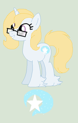 Size: 384x607 | Tagged: safe, artist:sunlightdew, oc, oc only, oc:shinning star, cutie mark, offspring, parent:prince blueblood, parent:trixie, parents:bluetrix, simple background, solo