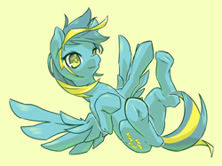 Size: 850x637 | Tagged: safe, artist:temecharo, oc, oc only, oc:sweetelectricity, solo, underhoof