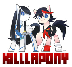 Size: 1000x932 | Tagged: safe, artist:s-bis, kill la kill, ponified, ryuko matoi, satsuki kiryuin