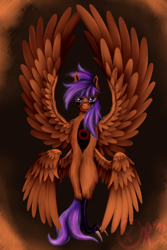 Size: 1600x2400 | Tagged: safe, artist:xormak, derpibooru import, scootaloo, harpy, solo