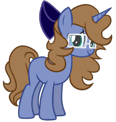Size: 1245x1308 | Tagged: safe, artist:p-eridot, oc, oc only, oc:ashley hearts, blank flank, cute, glasses, simple background, solo, transparent background