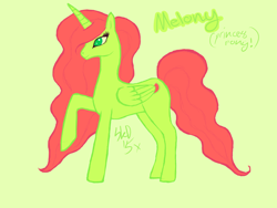 Size: 1600x1200 | Tagged: safe, artist:sunkisseddancer, oc, oc only, oc:melony, alicorn, pony, alicorn oc