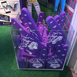 Size: 640x640 | Tagged: safe, equestria girls, friendship games, foam finger, insert lyra joke, toy fair 2015