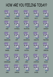 Size: 1024x1498 | Tagged: safe, artist:jackspade2012, maud pie, earth pony, pony, chart, expressions, female, mare, maud being maud, meme, simple background, solo