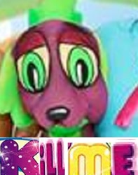 Size: 635x805 | Tagged: safe, spike, dog, equestria girls, expand dong, exploitable meme, irl, kill me, lidded eyes, meme, photo, plushie, solo, spike the dog