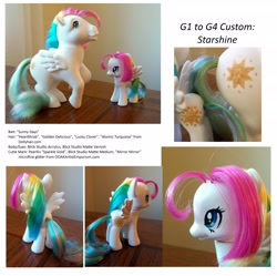 Size: 3022x3007 | Tagged: safe, artist:syncallio, starshine, g1, custom, g1 to g4, generation leap, irl, photo, toy