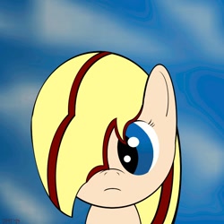Size: 800x800 | Tagged: safe, artist:phenoix12, oc, oc only, oc:portia, bust, female, filly, portrait, solo