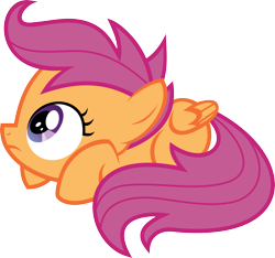 Size: 4274x4000 | Tagged: dead source, safe, artist:shadowglider2236, scootaloo, pegasus, pony, scared, simple background, solo, transparent background, vector