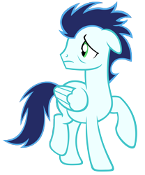 Size: 5000x6000 | Tagged: safe, artist:sofunnyguy, soarin', absurd resolution, bags under eyes, sad, simple background, solo, transparent background, vector