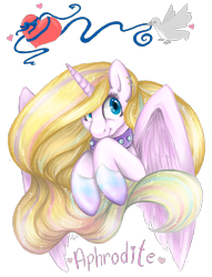 Size: 1286x1682 | Tagged: safe, artist:vilshanka, oc, oc only, oc:aphrodite, alicorn, pony, solo