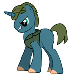 Size: 419x429 | Tagged: safe, pony creator, blank flank, mark labbett, ponified, solo, the chase