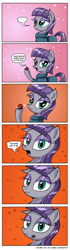 Size: 800x2847 | Tagged: safe, artist:daniel-sg, maud pie, earth pony, pony, spider, equestria girls, rainbow rocks, comic, pun, solo, sparkles, the cable guy, visual pun