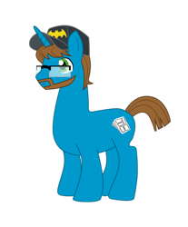 Size: 812x983 | Tagged: safe, artist:mattwilson83, oc, oc only, pony, unicorn, batman, ponysona, solo