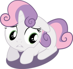 Size: 6000x5622 | Tagged: safe, artist:macs44, sweetie belle, .svg available, absurd resolution, cute, diasweetes, scared, simple background, solo, transparent background, vector