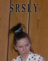 Size: 928x1180 | Tagged: safe, human, 2015, barely pony related, galacon, galacon 2015, irl, irl human, michelle creber, panel, photo, reaction image, schloff, seriously, solo