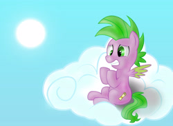 Size: 4724x3467 | Tagged: safe, artist:sergrus, spike, dragon, ponified, ponified spike, solo