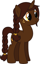 Size: 635x1000 | Tagged: safe, artist:ebontopaz, oc, oc only, oc:cocoa pod, pony, unicorn, solo