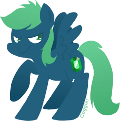 Size: 500x508 | Tagged: safe, artist:coggler, oc, oc only, commission, emerald