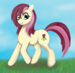 Size: 798x768 | Tagged: safe, artist:gunslingerpen, roseluck, earth pony, pony, cutie mark, female, mare, solo, two toned mane