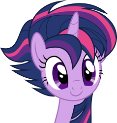 Size: 3143x3306 | Tagged: safe, artist:v0jelly, twilight sparkle, twilight sparkle (alicorn), alicorn, castle sweet castle, .svg available, alternate hairstyle, bust, cute, punklight sparkle, simple background, smiling, solo, transparent background, twiabetes, vector