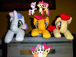 Size: 4320x3240 | Tagged: safe, artist:crackle486, apple bloom, scootaloo, sweetie belle, cutie mark crusaders, irl, photo, plushie