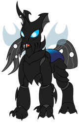 Size: 1195x1855 | Tagged: safe, artist:tdarkchylde, changeling, behemoth, changeling behemoth, dreadnought, simple background, solo, transparent background, vector