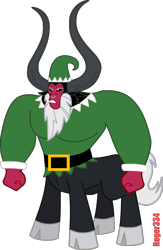 Size: 979x1504 | Tagged: safe, artist:roger334, lord tirek, elf, simple background, solo, transparent background, vector, wat