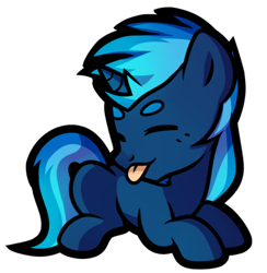 Size: 400x409 | Tagged: safe, artist:pepooni, oc, oc only, pony, unicorn, solo, tongue out
