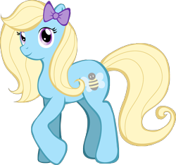 Size: 5246x4901 | Tagged: safe, artist:squeemishness, oc, oc only, oc:honey bee, earth pony, pony, absurd resolution, bow, solo