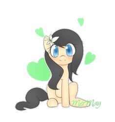 Size: 539x572 | Tagged: safe, artist:mermaylove, oc, oc only, earth pony, pony, heart, solo