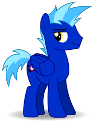 Size: 5477x7162 | Tagged: safe, artist:zekrom-9, oc, oc only, oc:mid'knight, pegasus, pony, absurd resolution, male, simple background, solo, stallion, transparent background, vector