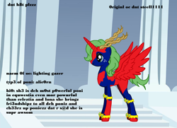 Size: 900x650 | Tagged: safe, oc, oc only, alicorn, pony, pony creator, alicorn oc, blank flank, donut steel, freckles, joke oc, mary sue