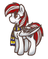 Size: 376x457 | Tagged: safe, artist:breadcipher, edit, clothes, nation ponies, peru, ponified, scarf, simple background, solo, transparent background