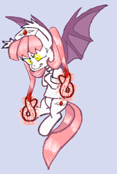 Size: 420x622 | Tagged: safe, oc, oc only, oc:ebola-chan, angry, ebola, ponified, solo