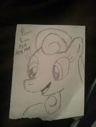 Size: 720x960 | Tagged: safe, artist:badlydrawnponies, bon bon, sweetie drops, earth pony, pony, solo, traditional art