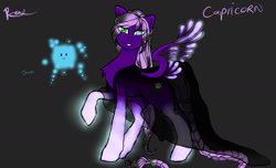 Size: 1750x1066 | Tagged: safe, artist:xxxxcapriconxxxx, oc, oc only, oc:capricorn, pegasus, pony, solo